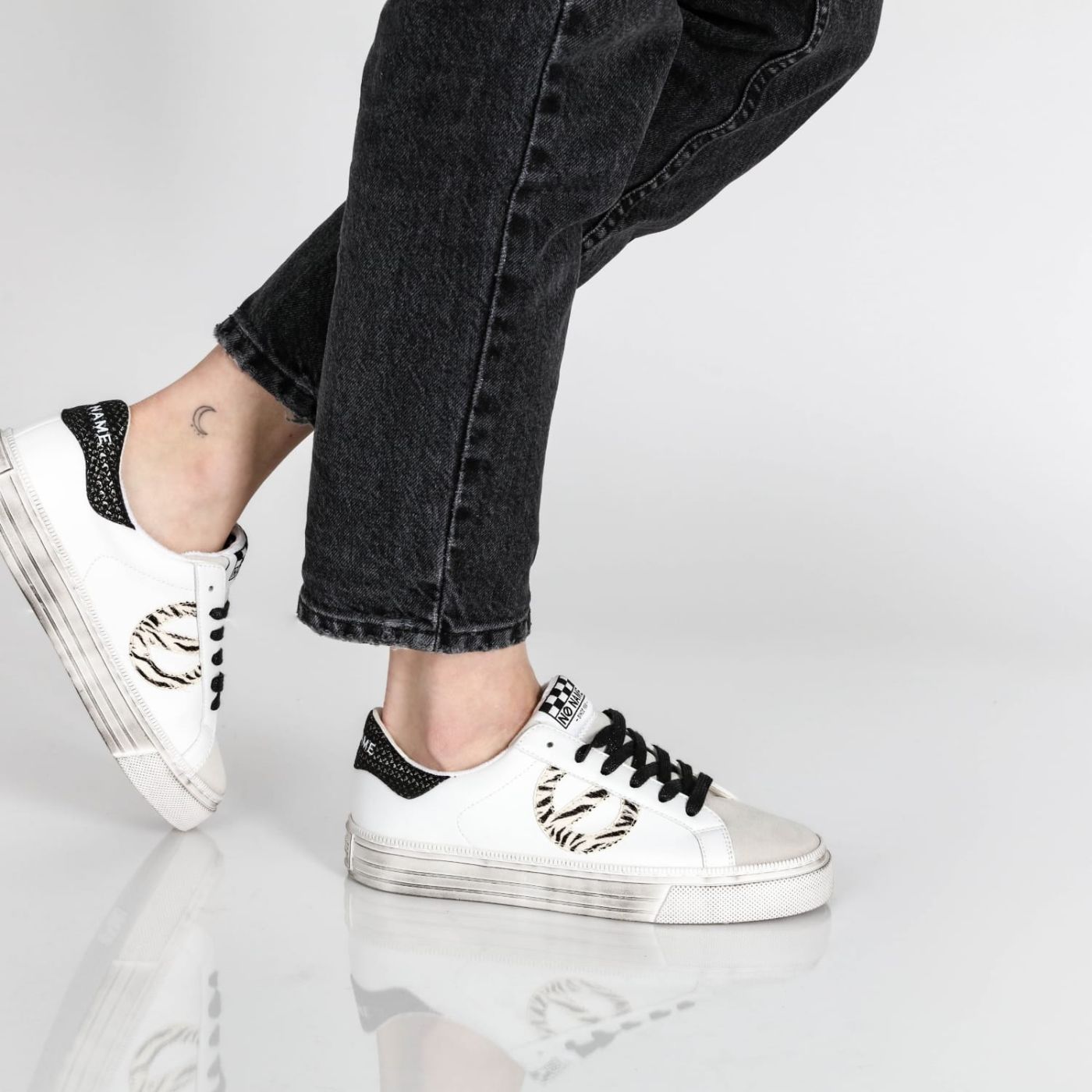 STRIKE SIDE - NAPPA/P.ZEBRA - WHITE/DOVE